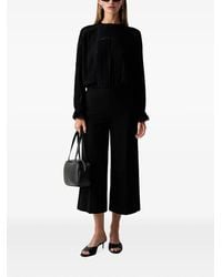 Twinset - Lace-Trim Pleated Blouse - Lyst