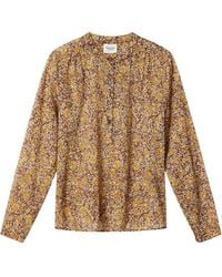 Isabel Marant - Isabel Marant Étoile Maria Voile Floral Printed Blouse - Lyst