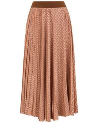 Herno - Graphic Pleated Skirt - Lyst