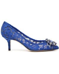 Dolce & Gabbana - Taormina Lace Embellished Pumps - Lyst