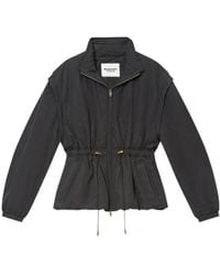 Isabel Marant - Isabel Marant Étoile Dastyni Drawstring Waist Bomber Jacket - Lyst