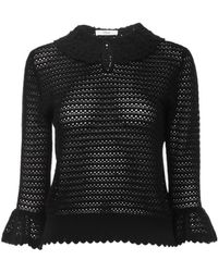 Chloé - Chloé Elbow-Sleeve Collar Sweater - Lyst
