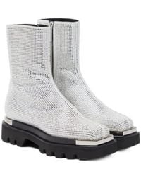 Peter Do - Crystal-Embellished Leather Boots - Lyst