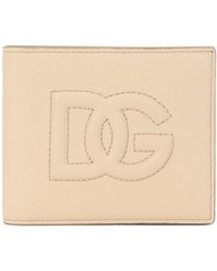 Dolce & Gabbana - Embossed-Logo Bi-Fold Wallet - Lyst