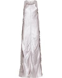 Haikure - Frayed Panel Sleeveless Maxi Dress - Lyst