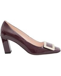 Roger Vivier - Logo Engraved Block Heeled Pumps - Lyst