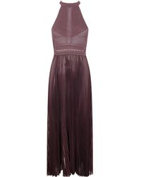 Twinset - Pleated Open-Back Maxi Dress - Lyst