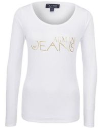 Armani Jeans - Logo Detail T-Shirt - Lyst