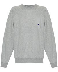 Jil Sander - Embroidered Logo Crew Neck Sweatshirt - Lyst