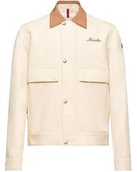 Moncler - Kilke Linen Cotton Blend Shirt Jacket - Lyst