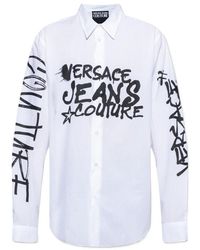 Versace Jeans Couture - Couture Logo-Printed Long-Sleeved Shirt - Lyst