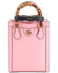 Gucci - Diana Leather Tote Bag - Lyst
