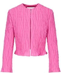 MSGM - Ruffle-Detail Blouse - Lyst