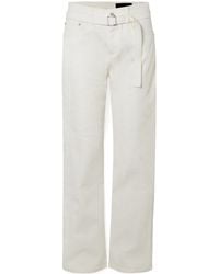 Proenza Schouler - Ellsworth Belted Low-Rise Straight-Leg Jeans - Lyst