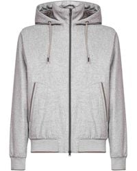 Herno - Zip-Up Drawstring Hooded Jacket - Lyst