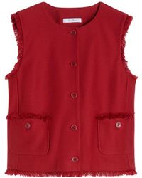 Max Mara - Sumero Button-Up Sleeveless Gilet - Lyst