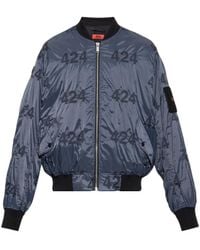 424 - 424 Reversible Emblem Bomber Jacket - Lyst