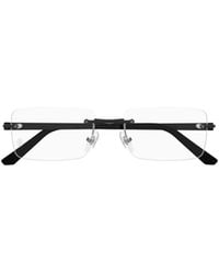 Cartier - Rectangle Frameless Glasses - Lyst
