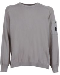 C.P. Company - Crewneck Lens Jumper - Lyst