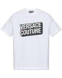 Versace Jeans Couture - Couture Logo Printed Crewneck T-Shirt - Lyst