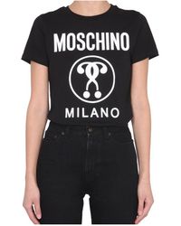 Moschino - Crew Neck Logo T-Shirt - Lyst
