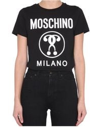 Moschino - Crew Neck Logo T-Shirt - Lyst