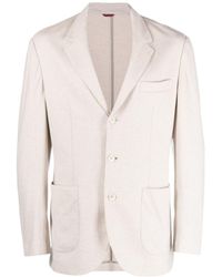 Brunello Cucinelli - Single Breasted Jersey Blazer - Lyst