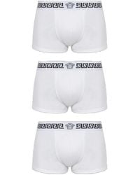 Versace - Greca Logo Three-Pack Boxer Briefs - Lyst