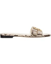 Fendi - Ffold Printed Slip-On Slides - Lyst