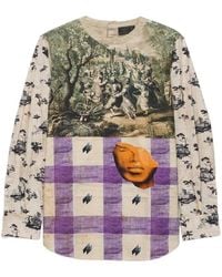 Prada - Pattern-Printed Long-Sleeved Shirt - Lyst