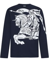 Burberry - Ekd Printed Crewneck Sweatshirt - Lyst
