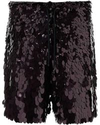 Dries Van Noten - Sequin Embellished Bermuda Shorts - Lyst