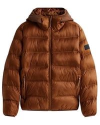 Tommy Hilfiger - Tonal Logo Hooded Puffer Jacket - Lyst