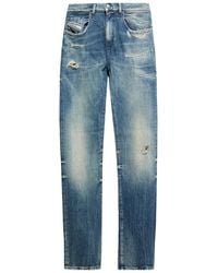 DIESEL - 2019 D Strukt Distressed Jeans - Lyst