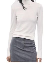 Patrizia Pepe - Turtleneck Knit Top - Lyst