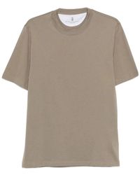 Brunello Cucinelli - Crewneck Short-Sleeved T-Shirt - Lyst