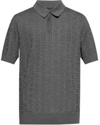 Dolce & Gabbana - Silk Dg Millennials Polo Shirt - Lyst