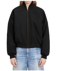 MM6 by Maison Margiela - Zip-Up Bomber Jacket - Lyst
