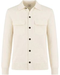 Eleventy - Buttoned Shirt-Style Knitted Jacket - Lyst