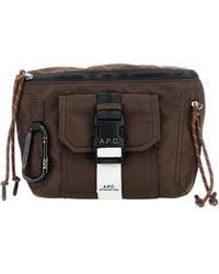A.P.C. - Buckled Zip-Up Messenger Bag - Lyst