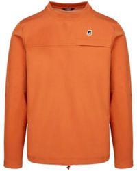 K-Way - Logo-Patch Crew-Neck Sweatshirt - Lyst