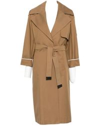 Max Mara - Cotton Blend Trench Coat - Lyst