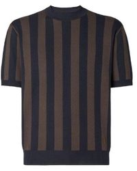 Fendi - Ff Embroidered Striped Knitted Jumper - Lyst