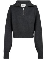 Coperni - Half-Zip High-Neck Knitted Sweater - Lyst