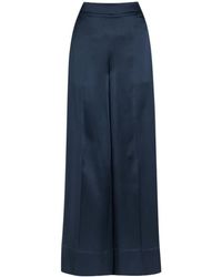 JOSEPH - Straight Silk Trousers - Lyst
