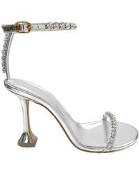 AMINA MUADDI - Round-Toe High-Heeled Sandals - Lyst