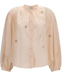 forte_forte - Fleurs Dorient Embroidered Shirt - Lyst