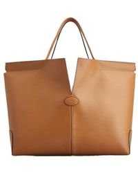 Tod's - Slit-Detailed Top Handle Bag - Lyst