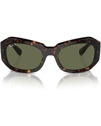 Ray-Ban - Beate Rectangular Sunglasses - Lyst