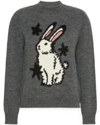 Weekend by Maxmara - Hare Intarsia Knitted Sweater - Lyst
